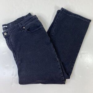 Style & Co Womans Black Petite Denim Jeans Size 20WP